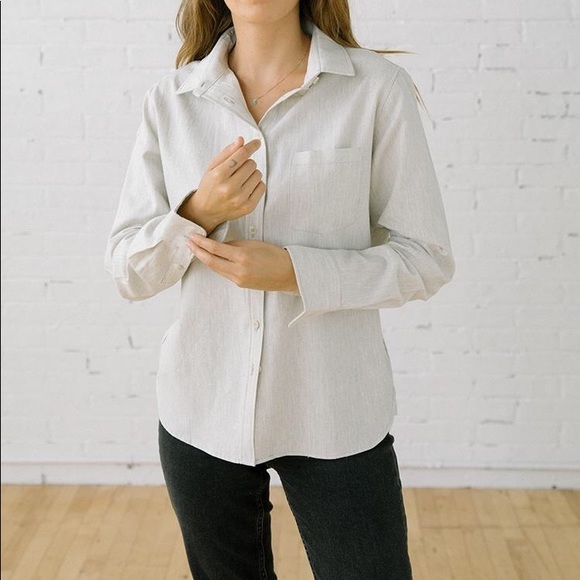 Tradlands Jessica shirt Grey size Medium - Picture 1 of 4